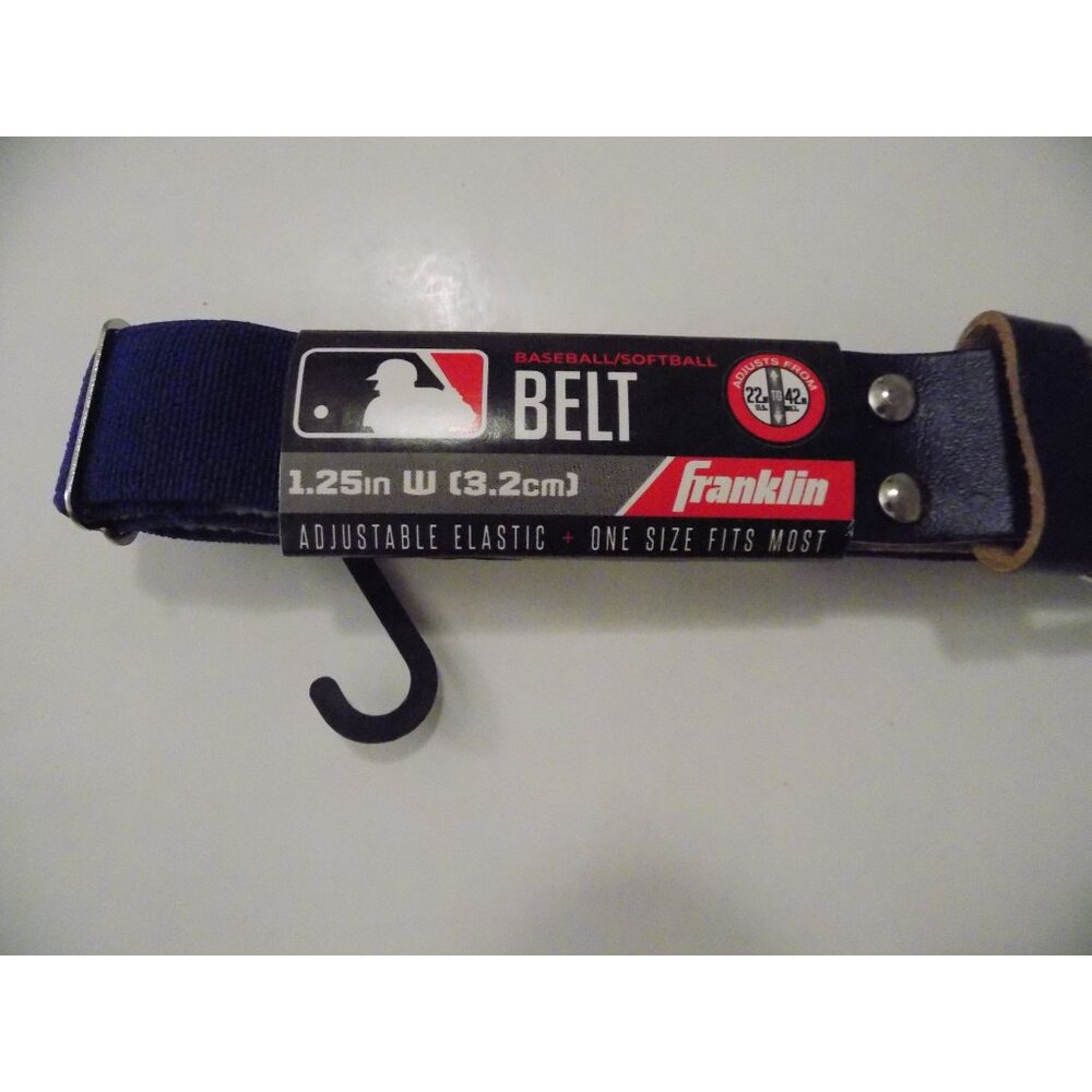 Franklin Sports Baseball Belt - MLB Belt, Royal Blue - Picture 3 of 3